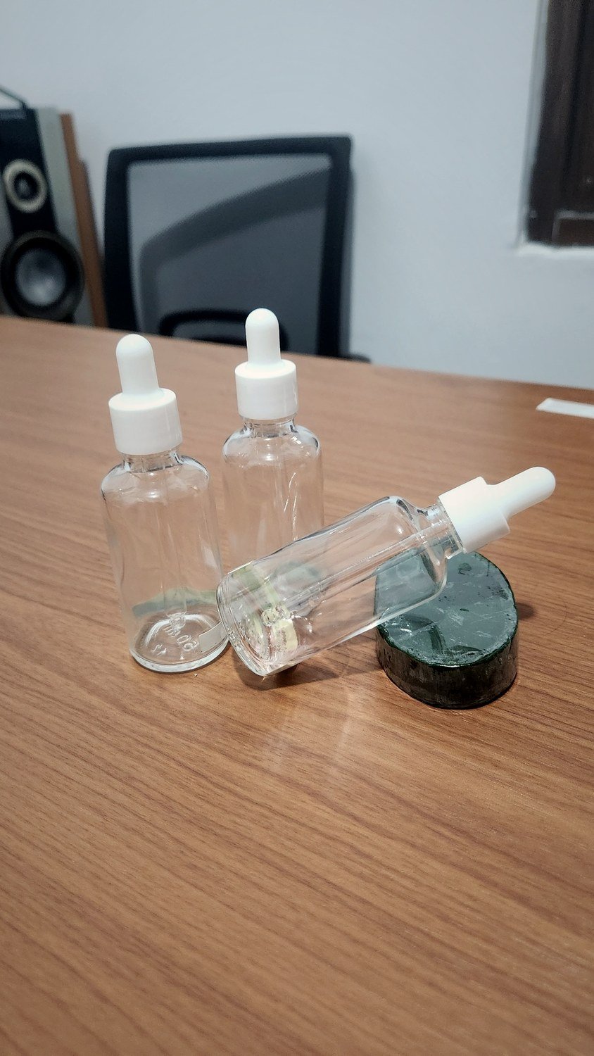 Botol kaca dropper bening 50 ml
